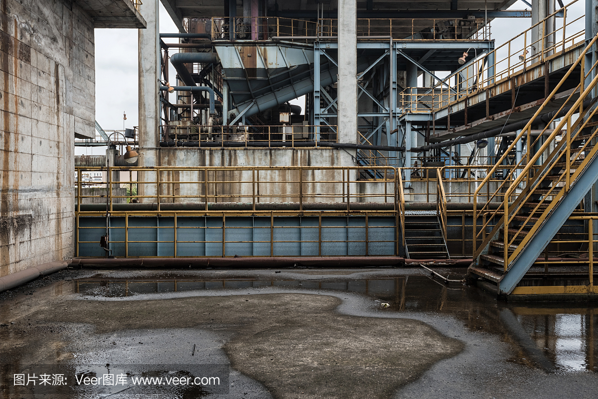廢棄工廠中的工業建筑