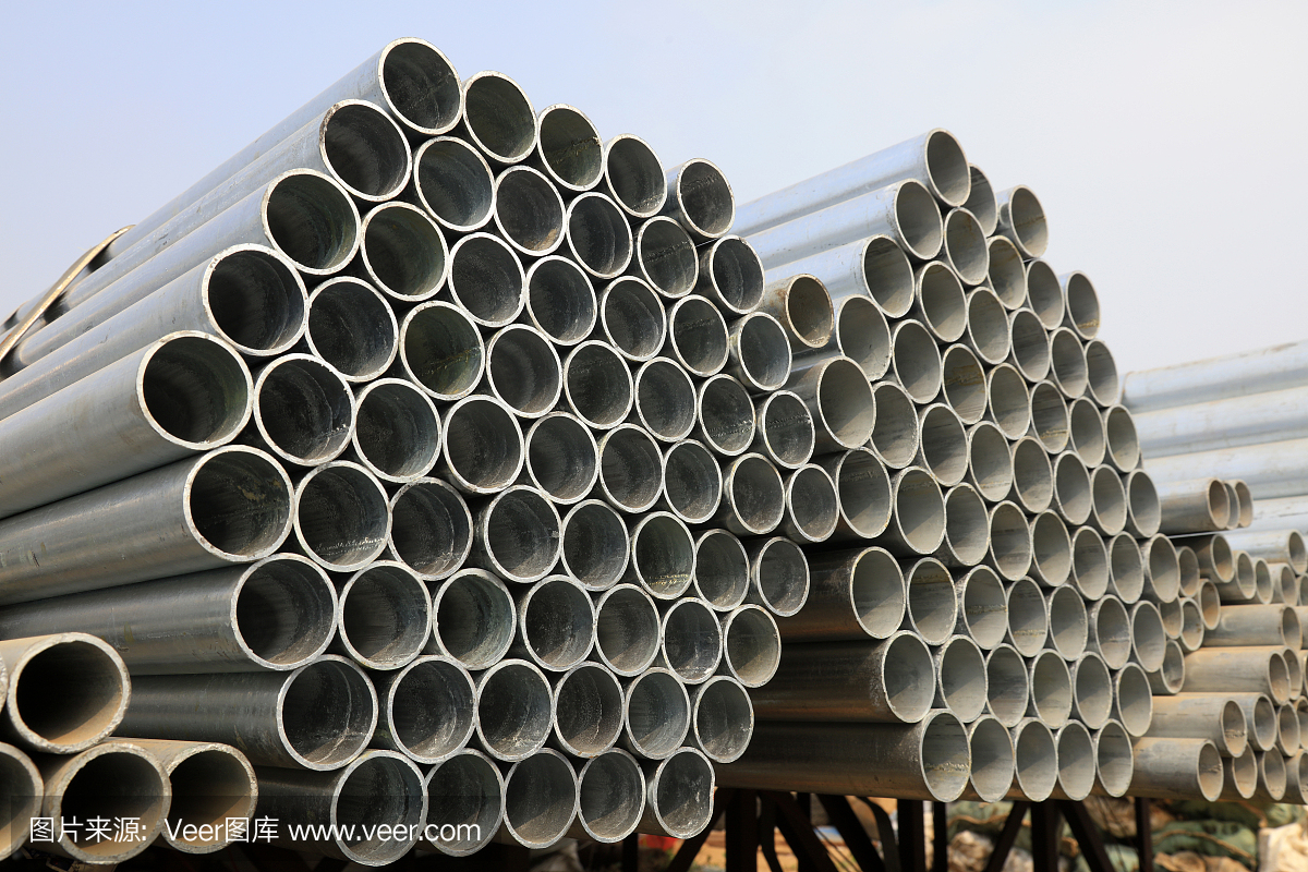 施工現場的鋼截面